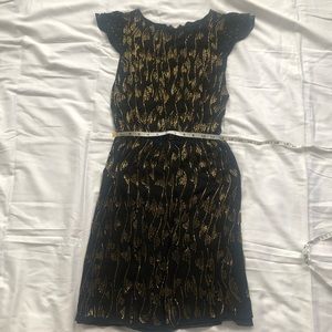 Alice + Olivia Virginia Beaded Double Cap Dress